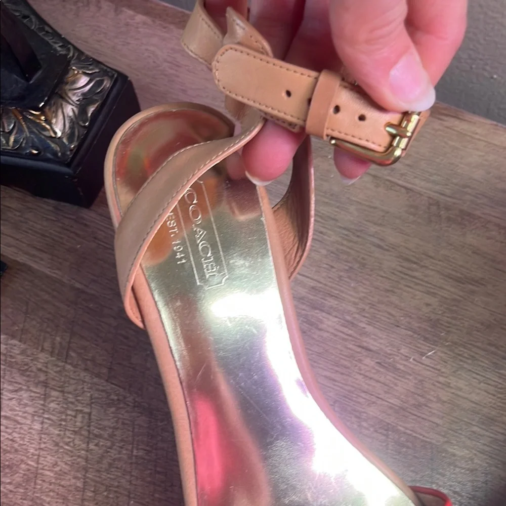 Coach Red and Pink Wedge Shoes - Picture 6 of 9